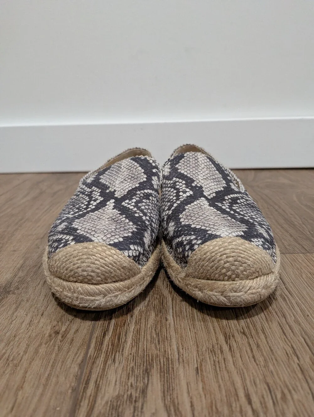 Stuart Weitzman Catalan Snake Print Espadrilles
